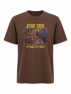 Men's BELLA+CANVAS Star Trek Tribbles Short Sleeve Tee XL Brown